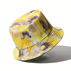 Unisex Abstract Ink Sunshade Bucket Hat Reversible Sun Hat for Outdoor Travel
