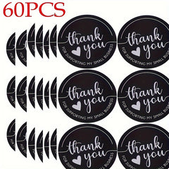 60PCS Thank You Stickers for Supporting My Small Business