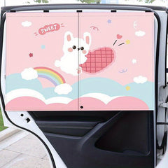 Baby Car Window Sun Shade Double Layer Magnetic, Full Blackout, UV Protection