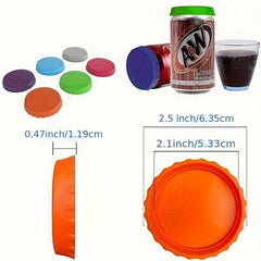 Silicone Bottle Cap Cola Soda Can Lids Leak Proof Sealing Cap