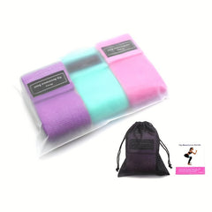 3pcs Elastic Resistance Band For Hip Leg Arm Thigh Circle Expander Bands