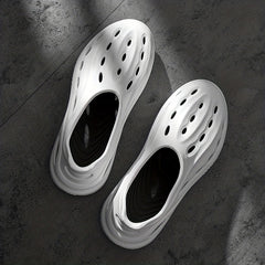 Men's Hollow Out Closed Toe Foam Clogs Non Slip Beach Sandals