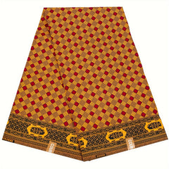 Polyester African Geometric Pattern Print Cloth 5 49 Meter