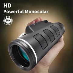 80x100 Monocular Telescope IPX4 Waterproof for Outdoor Camping