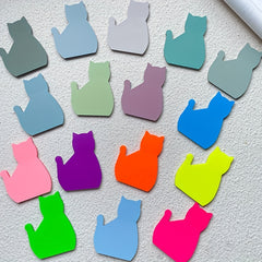 400 Cat Shaped Sticky Notes, 8 Packs, Self-Adhesive