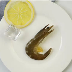 Realistic Seafood Prawns Green Lifelike Models for Displays Photography Props