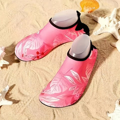 Leaf Pattern Slip on Lightweight Water Shoes Anti slip Breathable