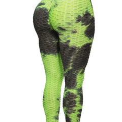 Tie Dye Butt Lifting Leggings High Waisted Tummy Control Yoga Pants