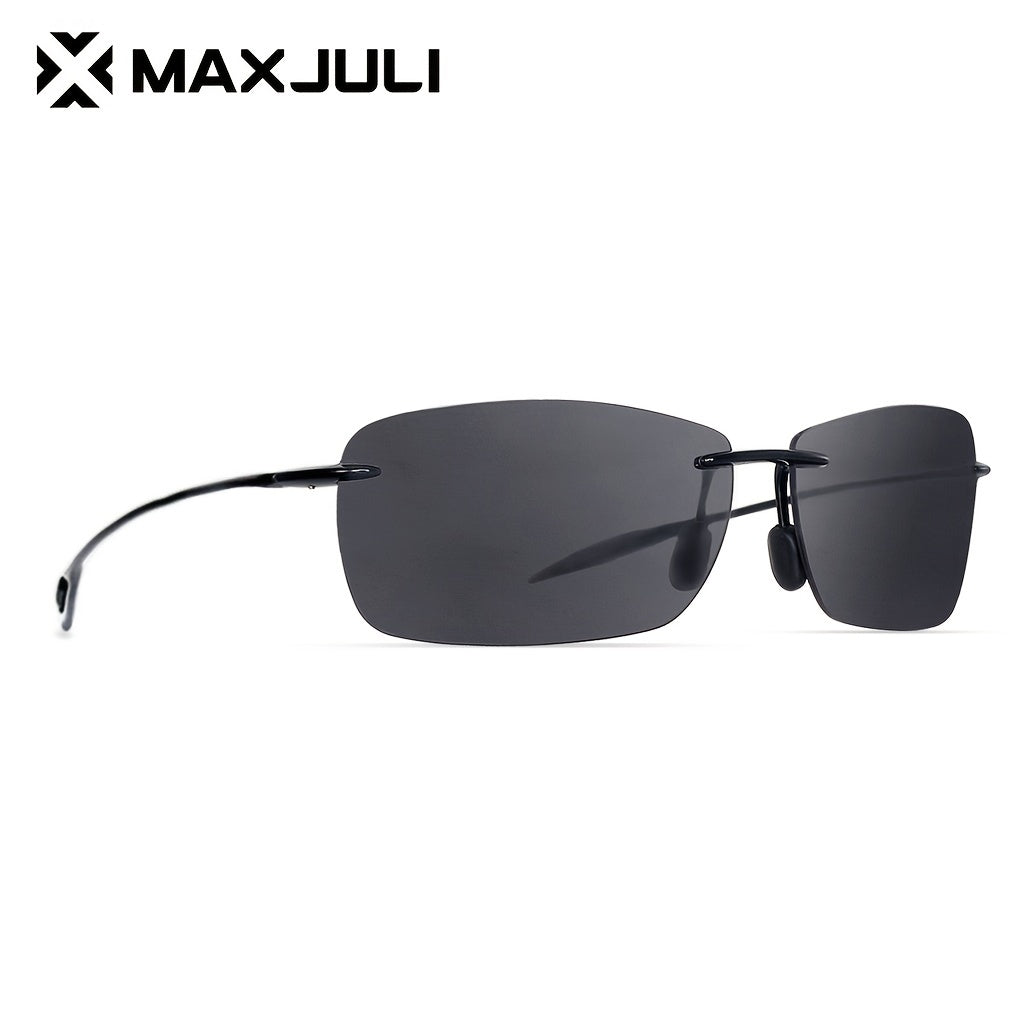 MAXJULI Tr90 Rimless Sports Sunglasses UV Protection Lightweight