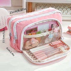 Makeup Brush Case & Stationery Bag Large Capacity Portable Gift