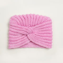 Baby Kids Solid Knitted Hat Warm Wool Hat Boys And Girls Ear Protection Hat