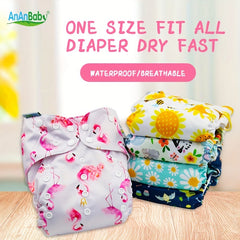 Kawaii Flowers Infant Cloth Diapers Leak Proof Diaper Pants