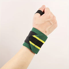 Colorful Elastic Wristband Anti Sprain Striped Wrist Guard Weightlifting Fitness