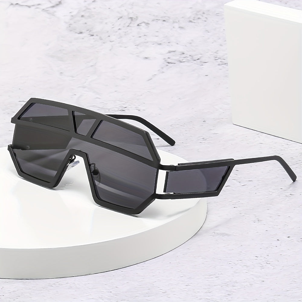 Men's Grid Metal Casual Sunglasses