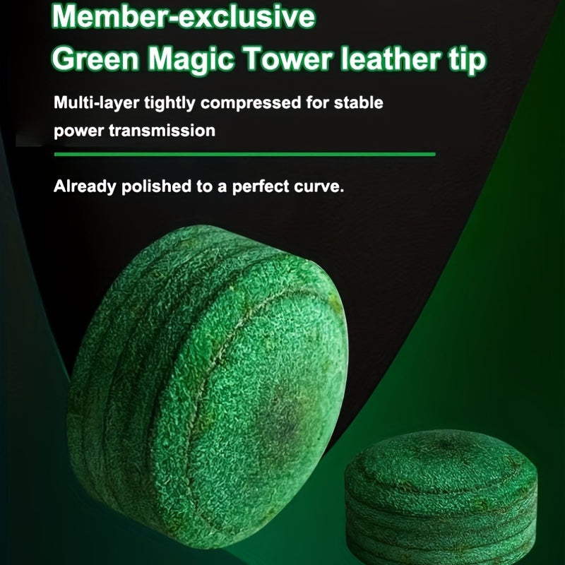 2pcs 6-Layer Leather Billiards Head for Pool Snooker 11 14mm