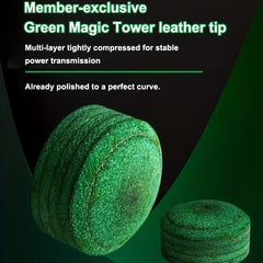 2pcs 6-Layer Leather Billiards Head for Pool Snooker 11 14mm