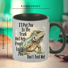 Crocodile Ceramic Mug 11oz Coffee Cup Gift For Mom Friends