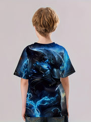 Boys' 3D Animal Graphic T Shirt Active Summer Fun
