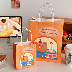 Cute Cartoon Girl Handbag Birthday Gift Bag