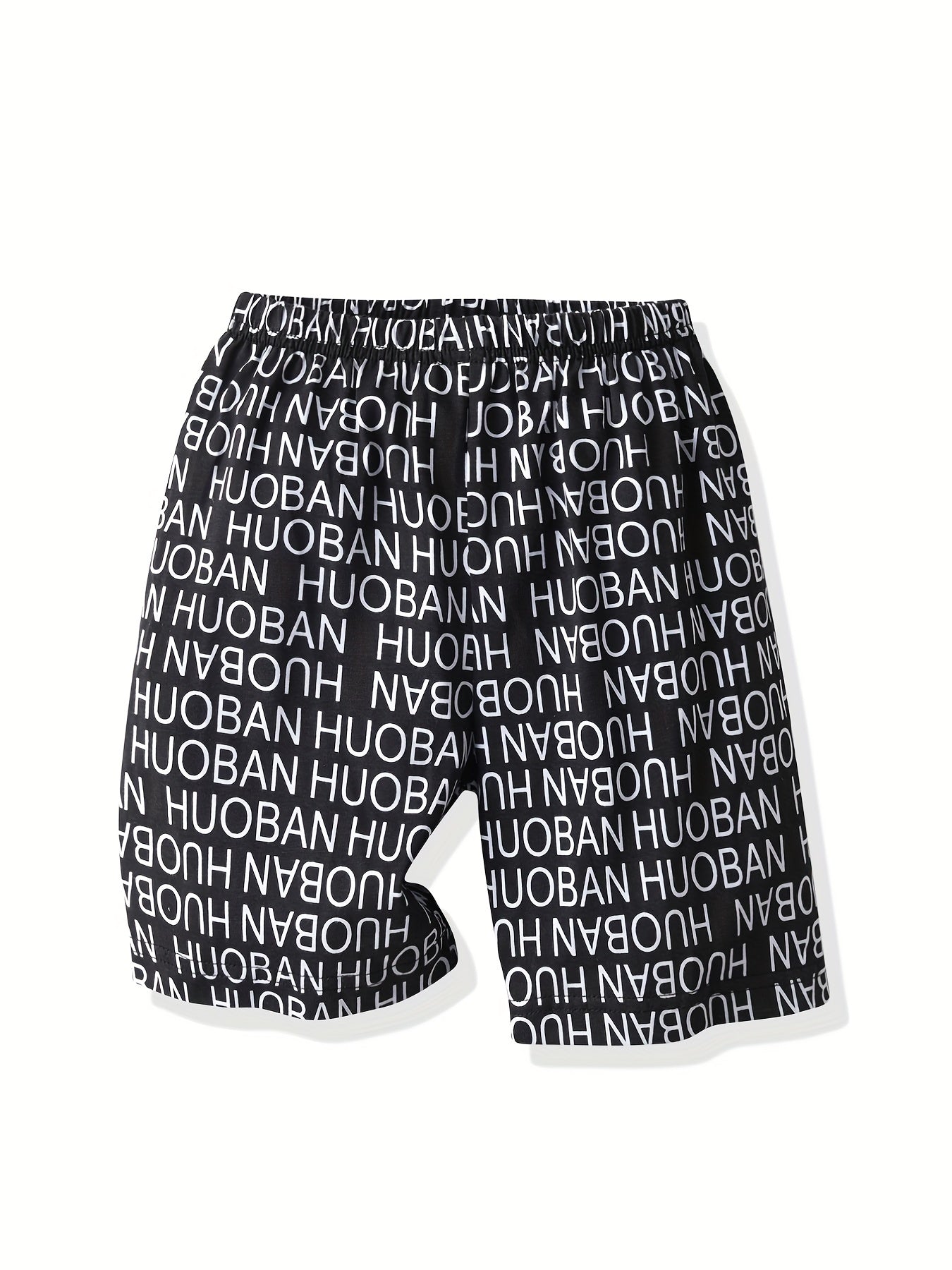 Boys Letter Graphic Print Shorts for Summer
