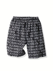Boys Letter Graphic Print Shorts for Summer