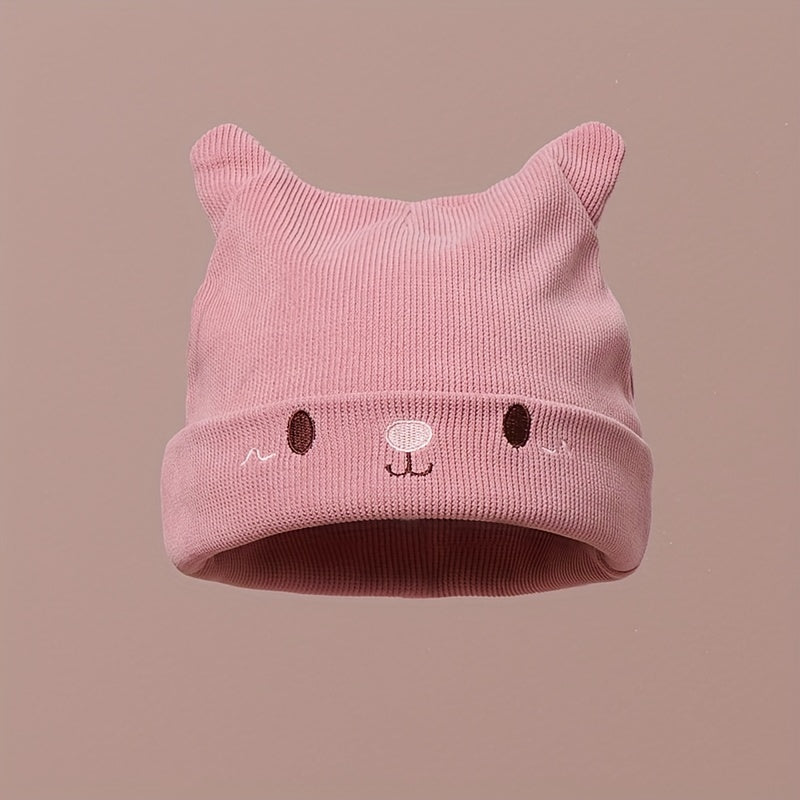 Knitted Beanie Hat Cartoon Rabbit Ears Warm Hat