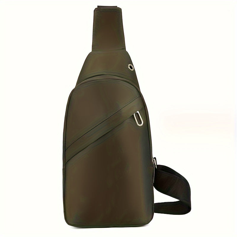 Large Capacity Crossbody Pack Sling Bag with Earphone Hole