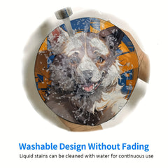 Goofy Dog Pattern Mouse Pad 20x20cm for eSport Work from Home