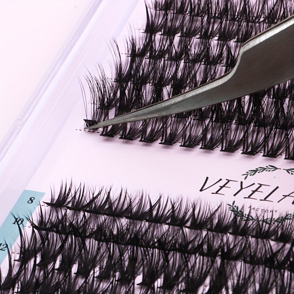 280pcs Wispy Cluster Lashes 8-16mm Mix Length Reusable False Eyelashes