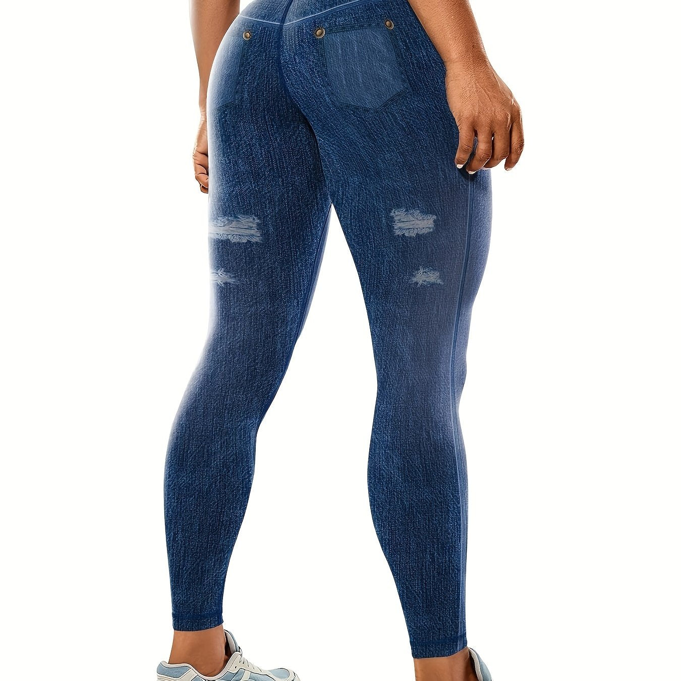 High Waist Yoga Leggings Tummy Control Elastic Comfortable Fitness