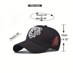 Unisex Tiger Head Pattern Baseball Cap for Outdoor Sport