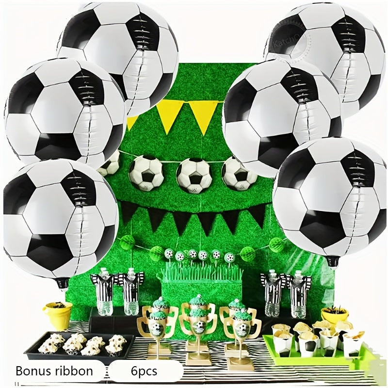 6pcs 18 inch Football Balloons Decorative Props for Sports Themed Party