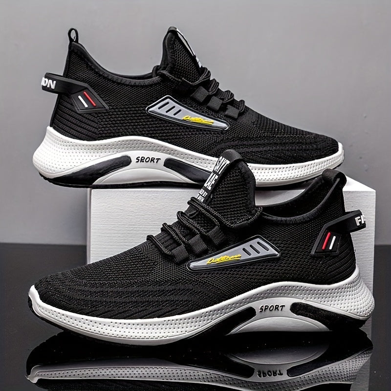 Men's Slip on Sneakers with Laces, Odor Resistant Athletic Shoes