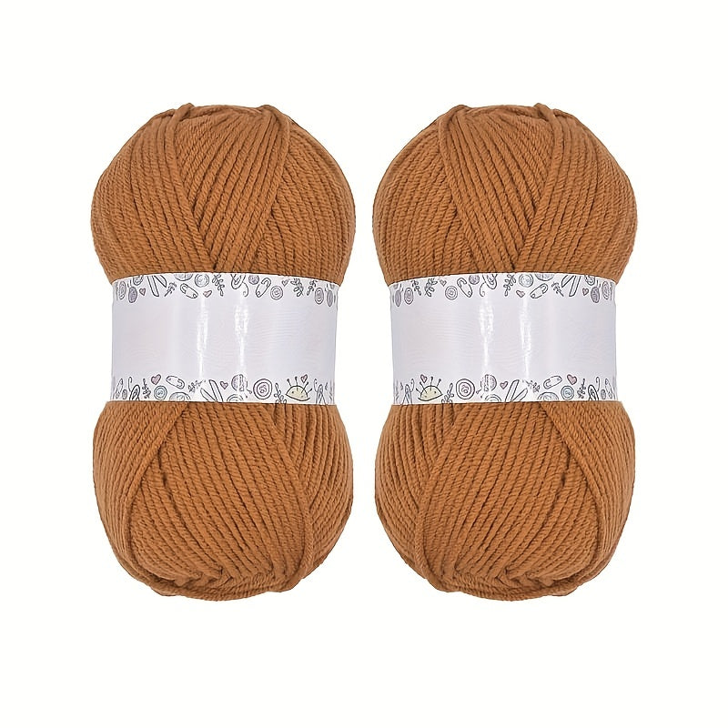 2pcs Acrylic Crochet Yarn Soft Cotton Yarn for Hand Knitting Crocheting