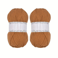 2pcs Acrylic Crochet Yarn Soft Cotton Yarn for Hand Knitting Crocheting
