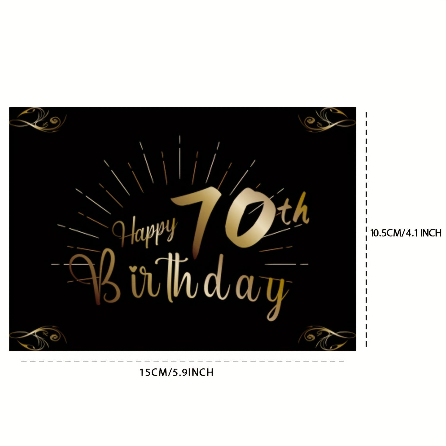 70th Birthday Bottle Labels - Self Adhesive Champagne & Wine Labels