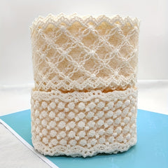 1 Yard Beige Lace For DIY Sewing Lace Trims For Hair Accessories