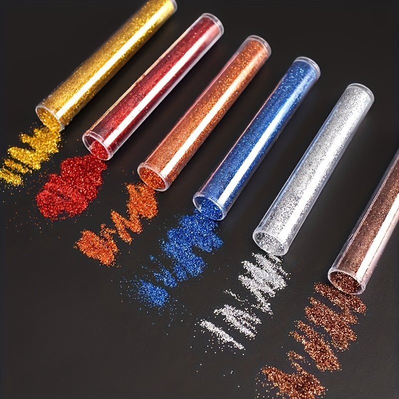 12 Colors Dry Glitter Powder Sequins for Resin Art DIY Crafts