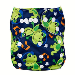 Reusable Baby Cloth Diapers One Size Adjustable Breathable & Washable