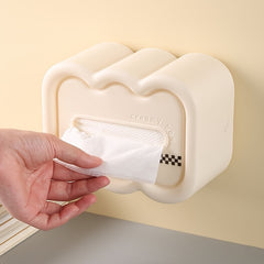 Cream Style Desktop Wall Mounted Tissue Box