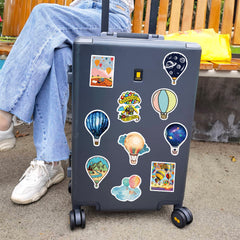 50pcs Cartoon Hot Air Balloon Paint Sticker Set