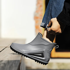 Men's Waterproof Non-slip Rain Boots for Outdoor Fishing