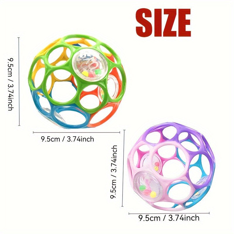 Baby Hand Grab Ball Rattle Toy for Early Grasping Skills