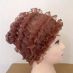Lace Turban Cap Head Wrap Lightweight Inner Hijab Chemo Cap