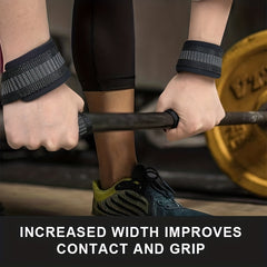 Neoprene Padded Wrist Straps for Weightlifting Bodybuilding Powerlifting