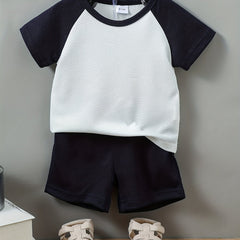 Boys Casual Outfit Set - T Shirt & Shorts - Kids Summer Clothes