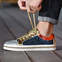 Unisex Glitter Block Sneakers for Men
