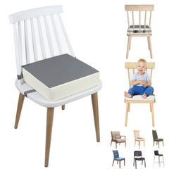 Toddler Booster Seat Dining Table PU Washable Non Slip Double Safe Straps