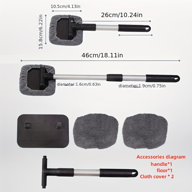 Retractable Aluminum Car Windshield Brush