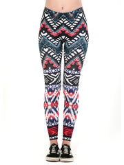 Floral Print Skinny Stretchy Leggings High Waist Yoga Leggings
